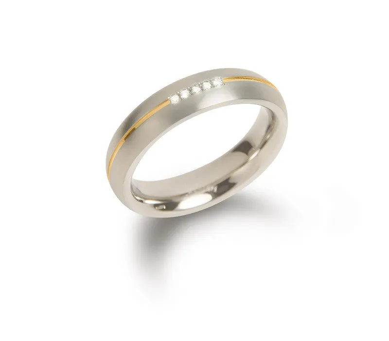 0130-04 Boccia Titanium Ring