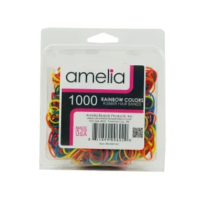 1000 Rainbow Mix Rubber Band Elastics