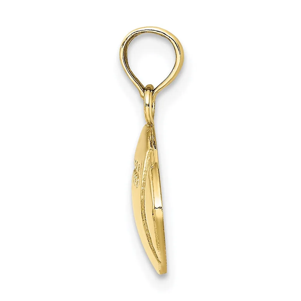 10K Engraveable Football Charm