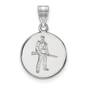 10K White Gold West Virginia University Medium Disc Pendant