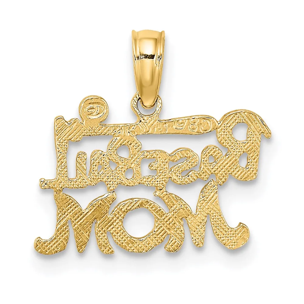 14K BASEBALL MOM Charm