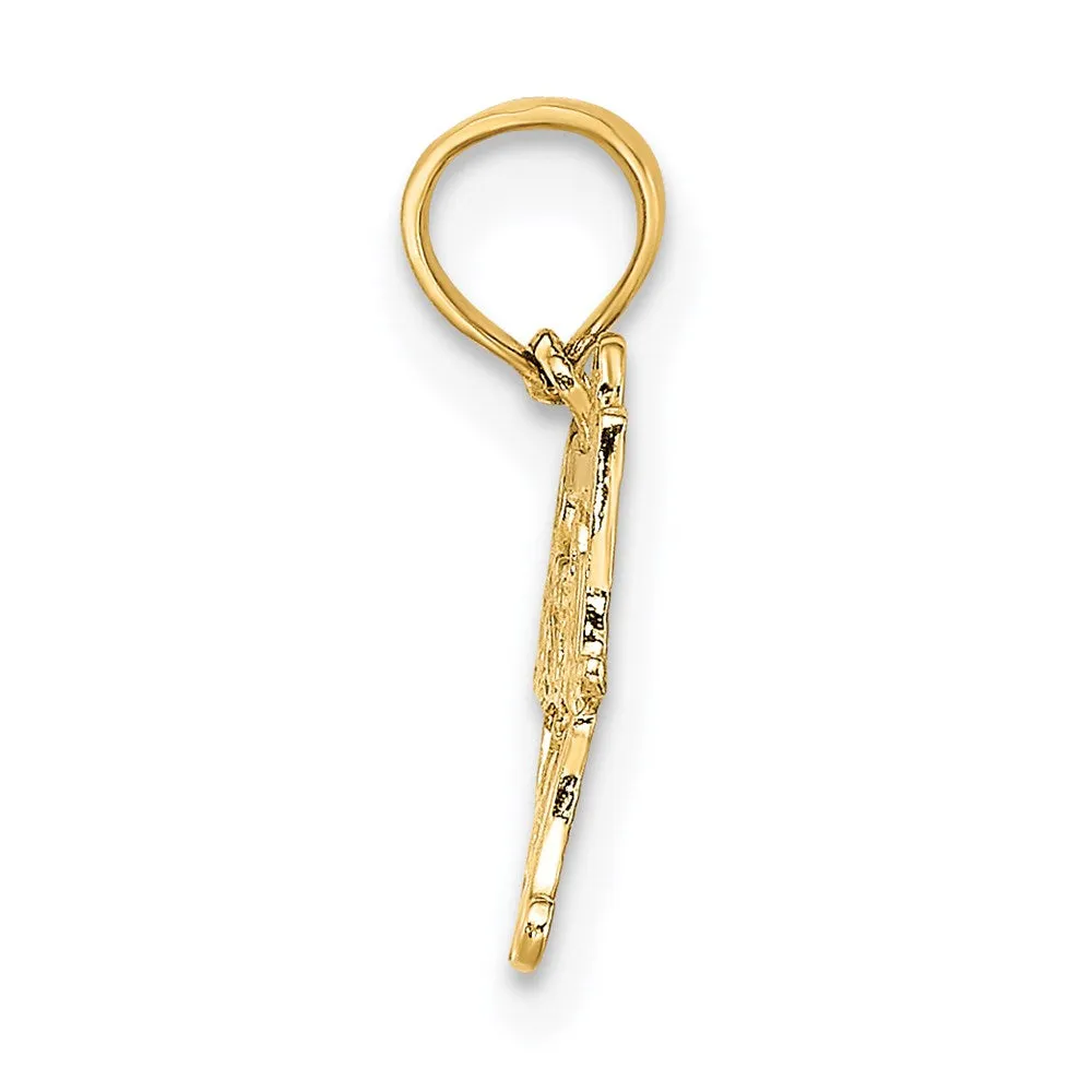 14K BASEBALL MOM Charm
