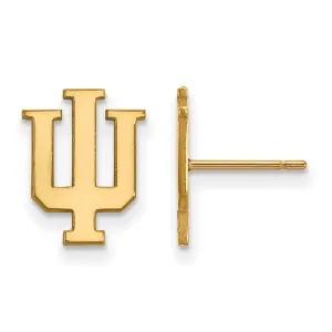 14k Gold Indiana University I-U Small Post Earrings