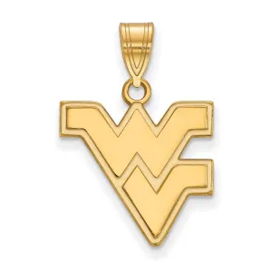 14k Gold West Virginia University W-V Medium Pendant