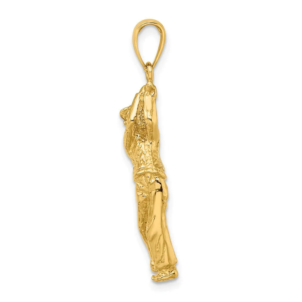 14k Golf Bag w/ Clubs Charm