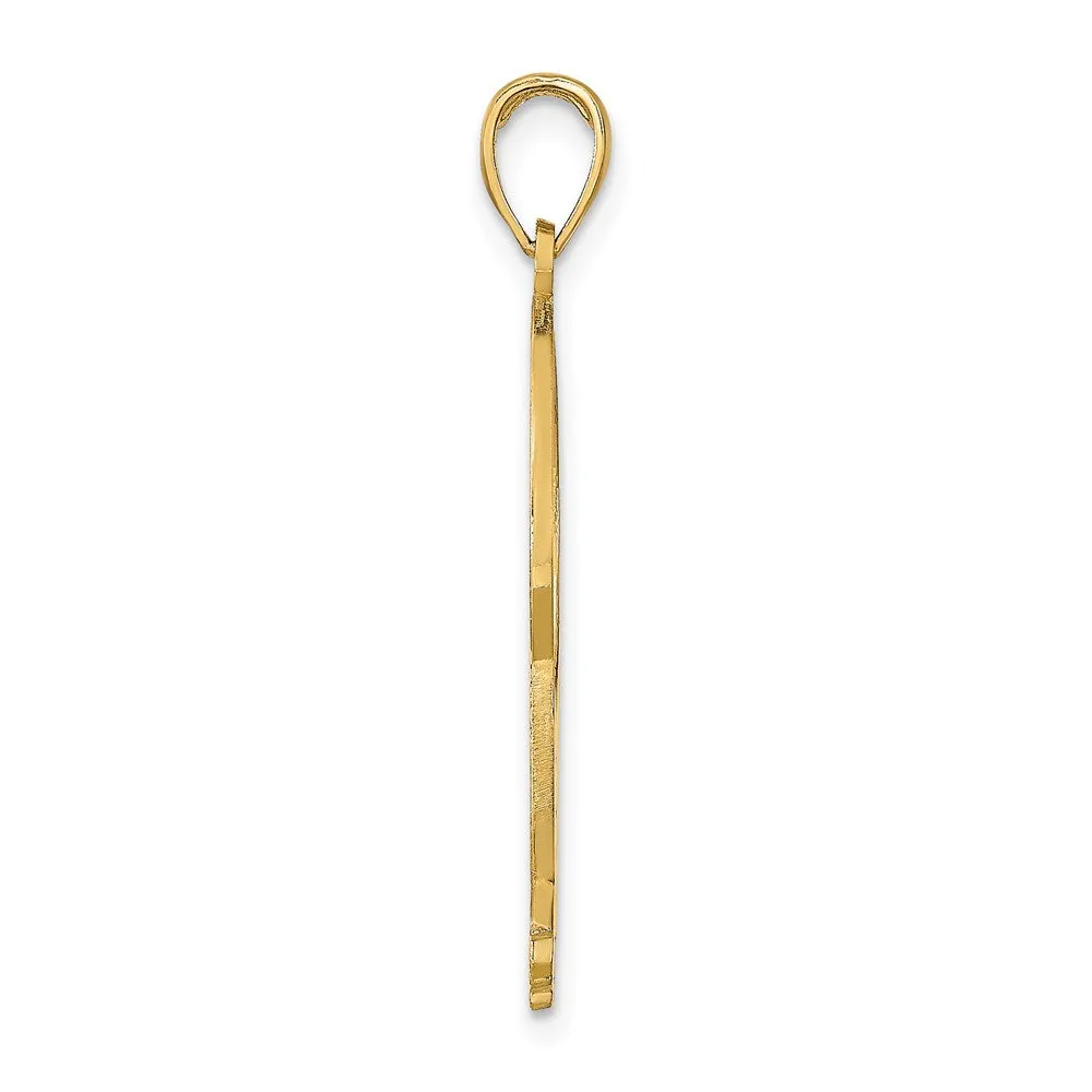 14k GOLF NAPLES Visor Pendant