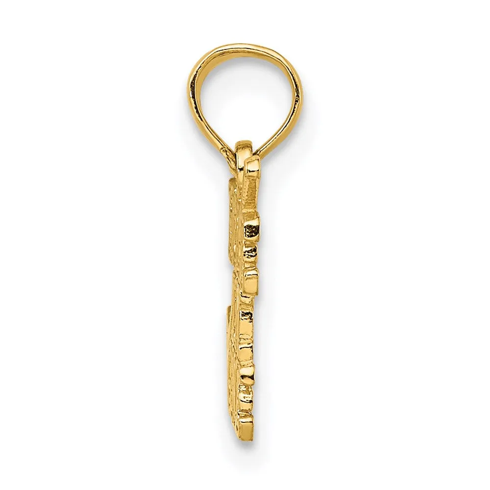 14K HOLE IN ONE w/Golf Club Charm