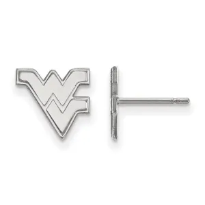 14K White Gold West Virginia University XS Post Earrings
