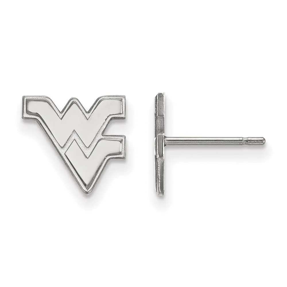 14K White Gold West Virginia University XS Post Earrings