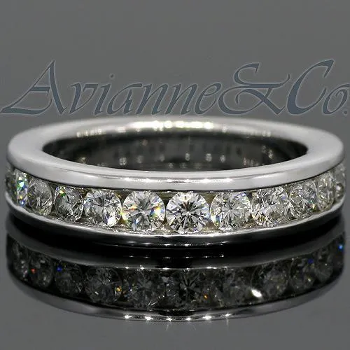 14K White Solid Gold Womens Diamond Wedding Ring Band 1.00 Ctw