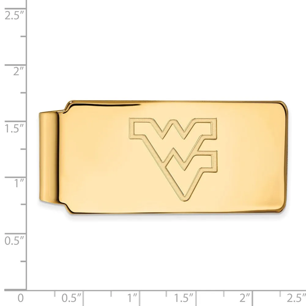 14K Yellow Gold West Virginia University Money Clip