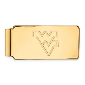 14K Yellow Gold West Virginia University Money Clip