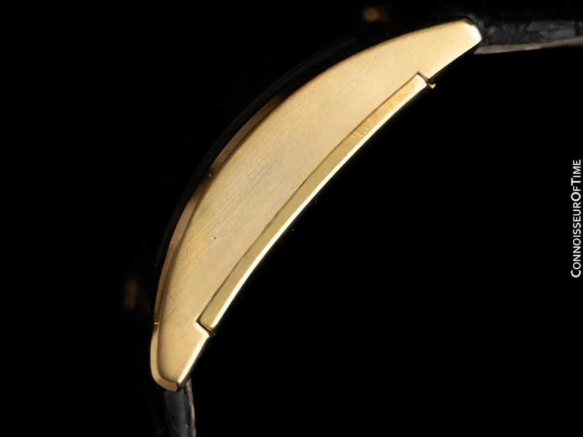 1950's Patek Philippe "Tegola" Vintage Mens Rectangular Watch - 18K Gold