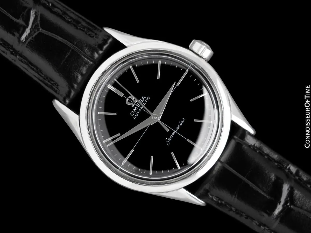 1954 Omega Seamaster Mens Midsize Vintage Automatic Watch - Stainless Steel