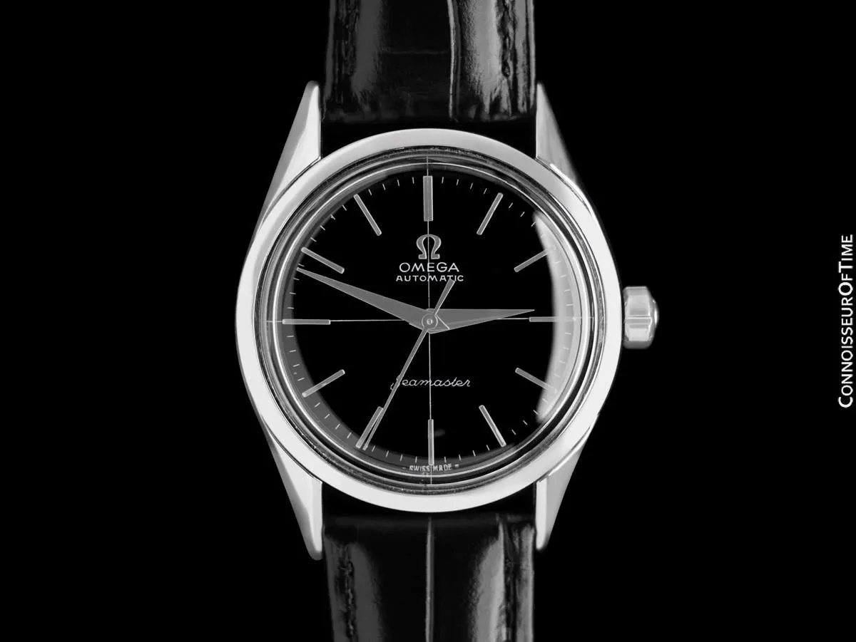 1954 Omega Seamaster Mens Midsize Vintage Automatic Watch - Stainless Steel