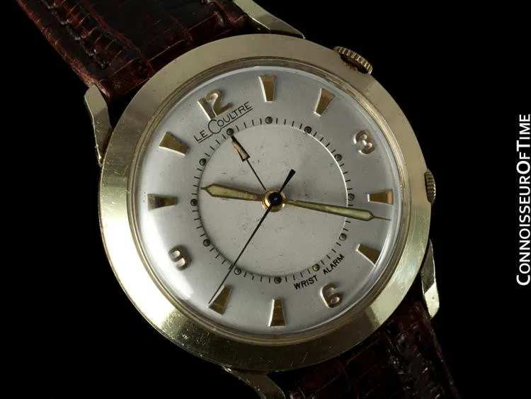 1956 Jaeger-LeCoultre Memovox Vintage Mens Reveil Wrist Alarm - 10K Gold Filled