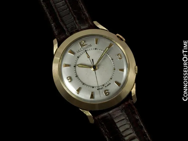 1956 Jaeger-LeCoultre Memovox Vintage Mens Reveil Wrist Alarm - 10K Gold Filled
