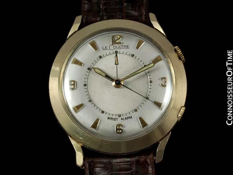 1956 Jaeger-LeCoultre Memovox Vintage Mens Reveil Wrist Alarm - 10K Gold Filled