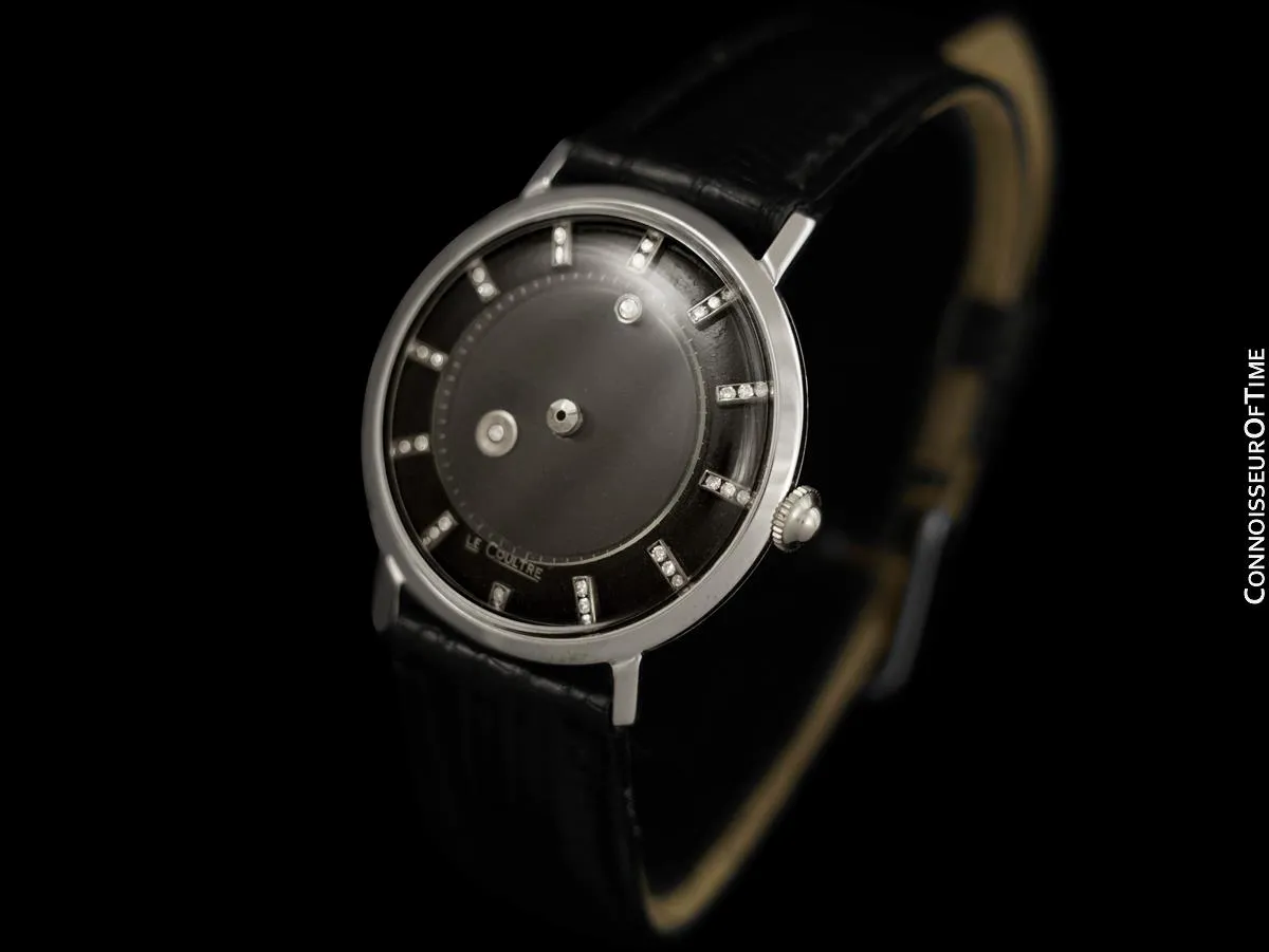 1957 Jaeger-LeCoultre (Vacheron & Constantin) Vintage Galaxy Mystery Dial - 14K White Gold & Diamonds