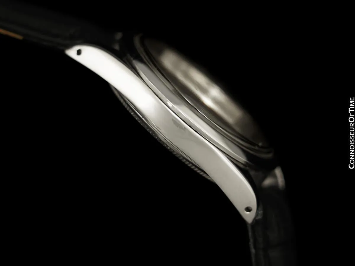 1958 Rolex Oyster Shock-Resisting Classic Vintage Mens Handwound Watch - Stainless Steel & 18K Rose Gold
