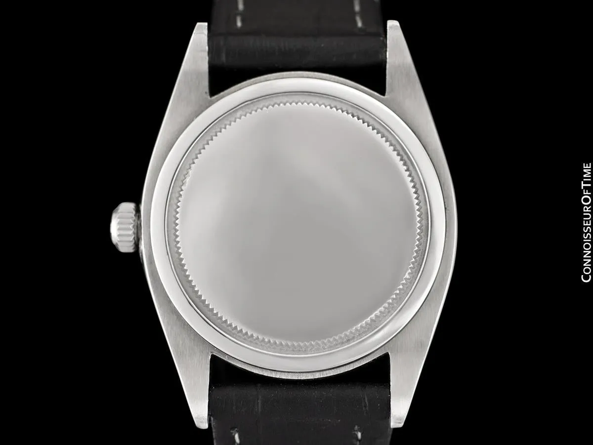 1958 Rolex Oysterdate Vintage Mens Handwound Watch with Roulette Date - Stainless Steel