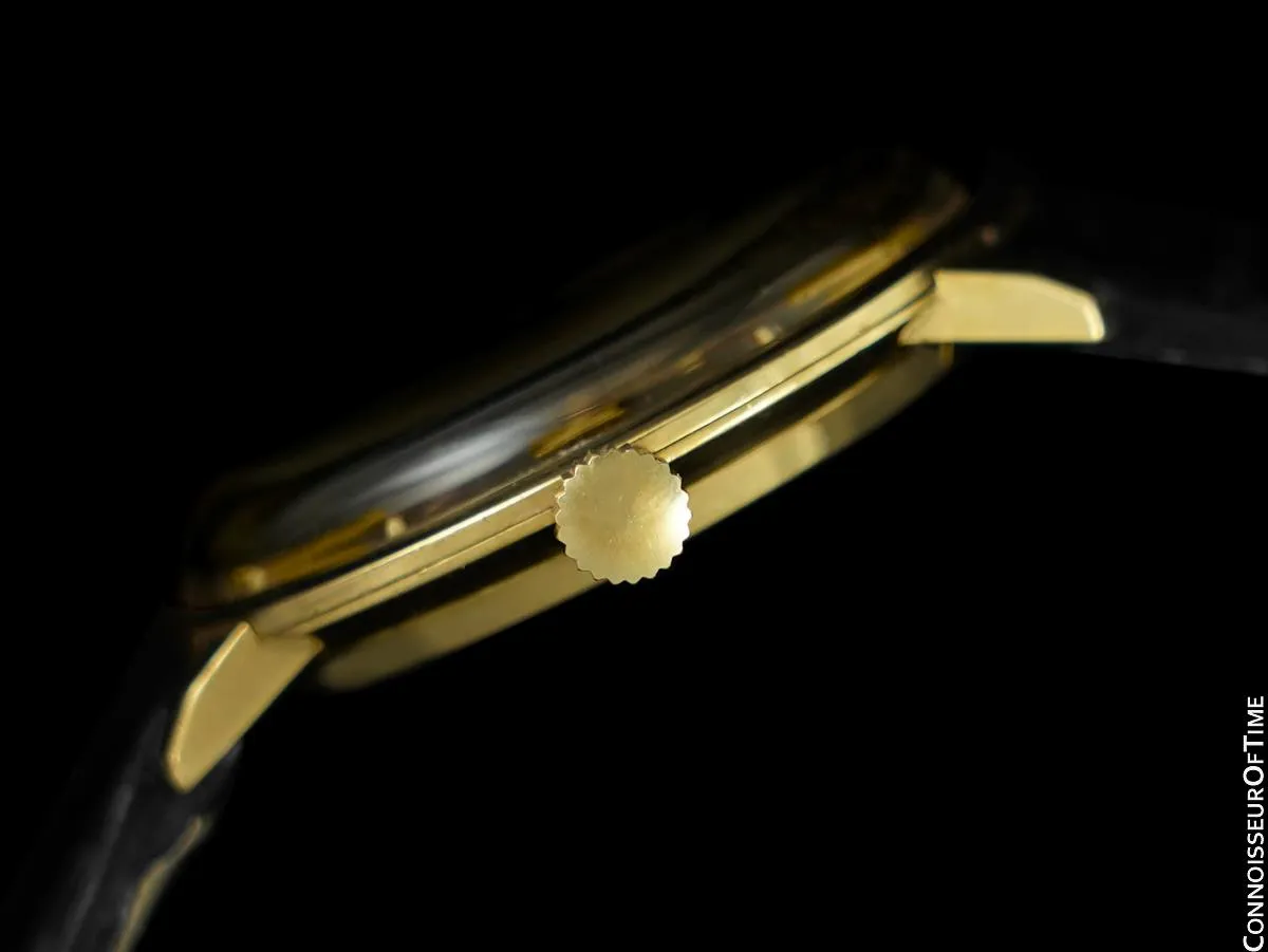 1960's Buchereer (Carl F. Bucherer) Vintage Mens Officially Certified Chronometer Watch - 18K Gold