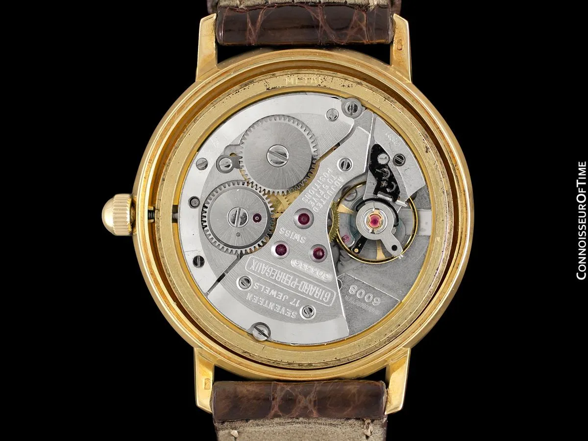 1960's Girard Perregaux for Tiffany & Co. Vintage HF High Frequency Chronometer - 18K Gold