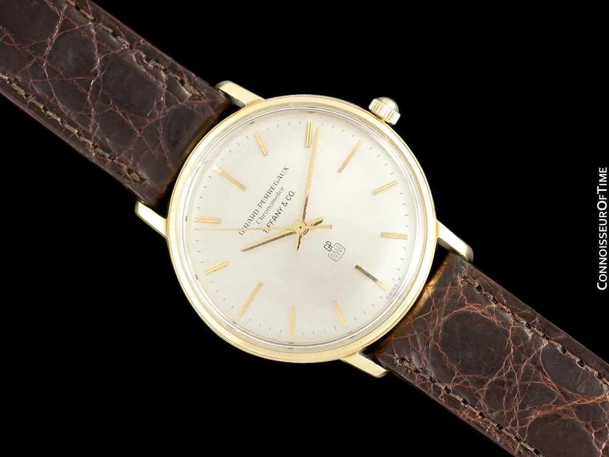 1960's Girard Perregaux for Tiffany & Co. Vintage HF High Frequency Chronometer - 18K Gold