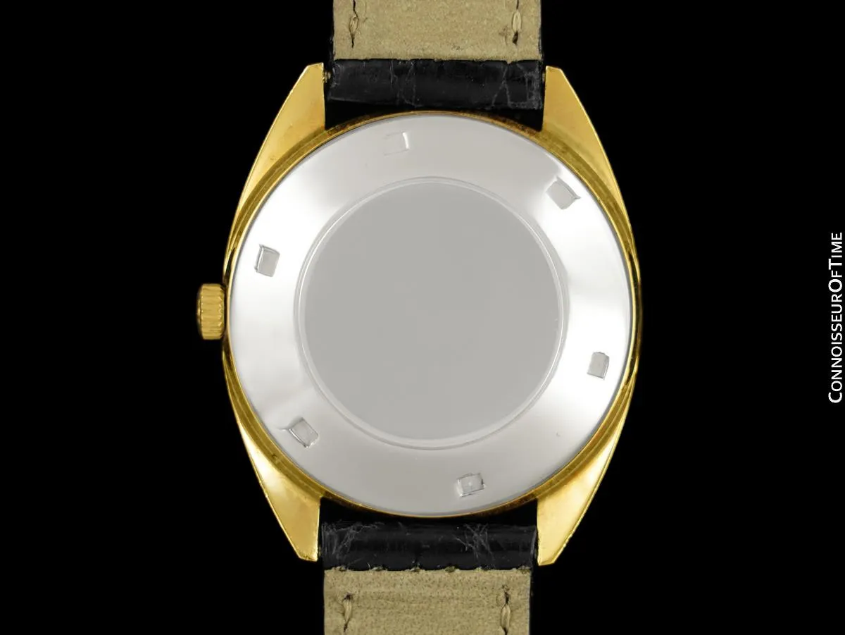 1960's Girard Perregaux Vintage HF High Frequency Automatic Chronometer, Date - 18K Gold Plated & Stainless Steel
