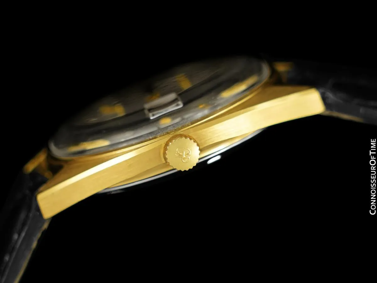 1960's Girard Perregaux Vintage HF High Frequency Automatic Chronometer, Date - 18K Gold Plated & Stainless Steel