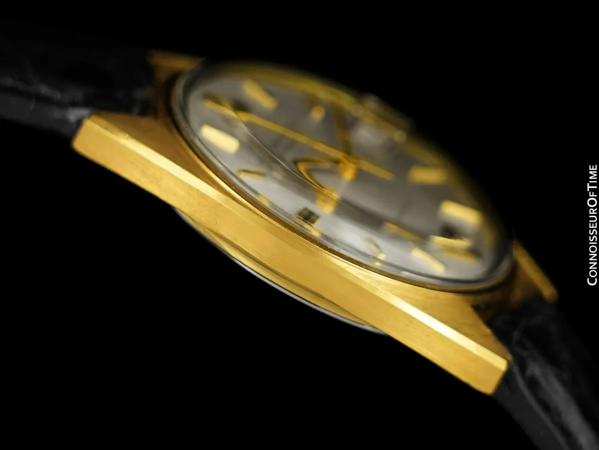 1960's Girard Perregaux Vintage HF High Frequency Automatic Chronometer, Date - 18K Gold Plated & Stainless Steel
