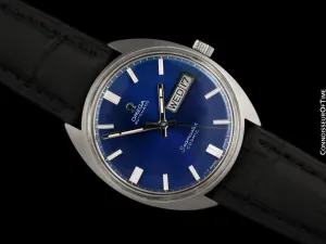 1960's Omega Seamaster Cosmic Vintage Mens Day Date Watch - Stainless Steel