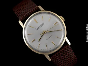 1963 IWC Vintage Full Size Mens Tropical Case Watch, Cal. 854 Automatic - 14K Gold & Stainless Steel