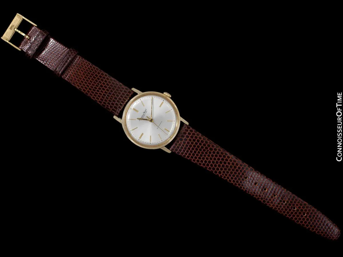 1963 IWC Vintage Full Size Mens Tropical Case Watch, Cal. 854 Automatic - 14K Gold & Stainless Steel
