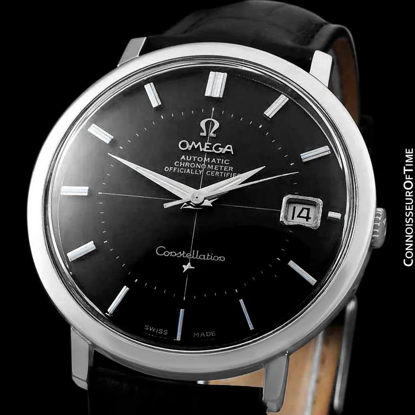 1963 Omega Constellation Vintage Mens "Jumbo" Automatic Chronometer Watch, Date - Stainless Steel