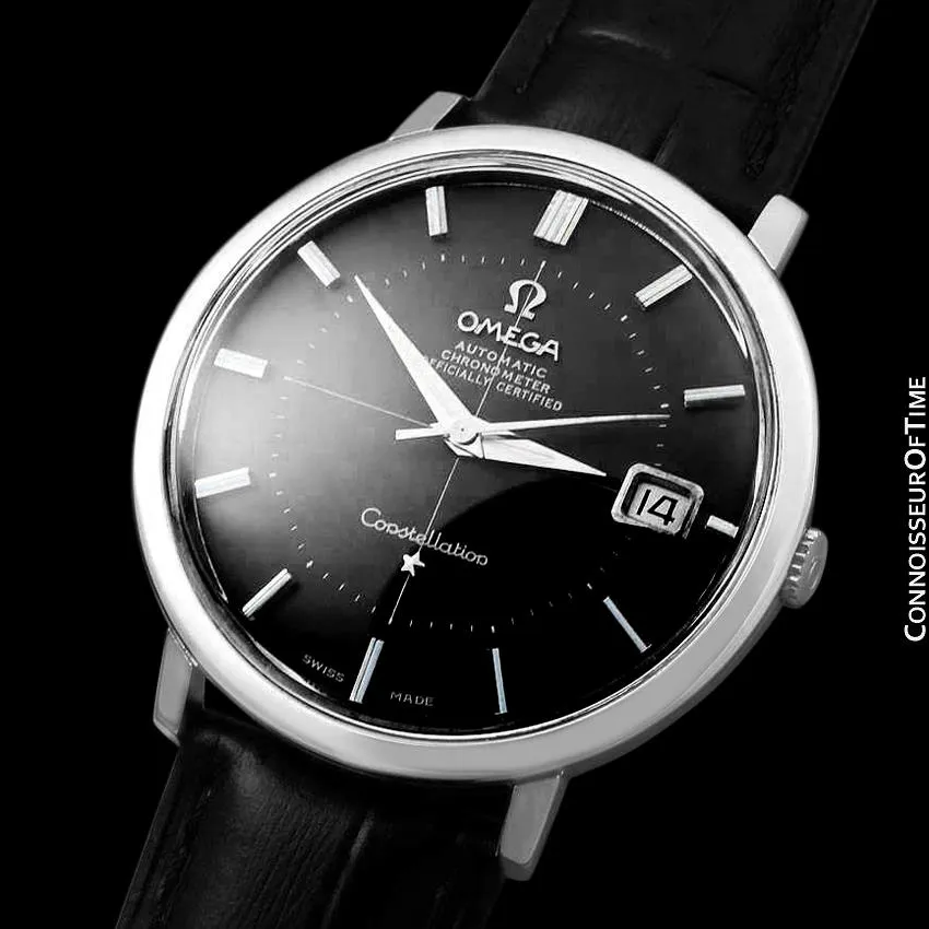 1963 Omega Constellation Vintage Mens "Jumbo" Automatic Chronometer Watch, Date - Stainless Steel