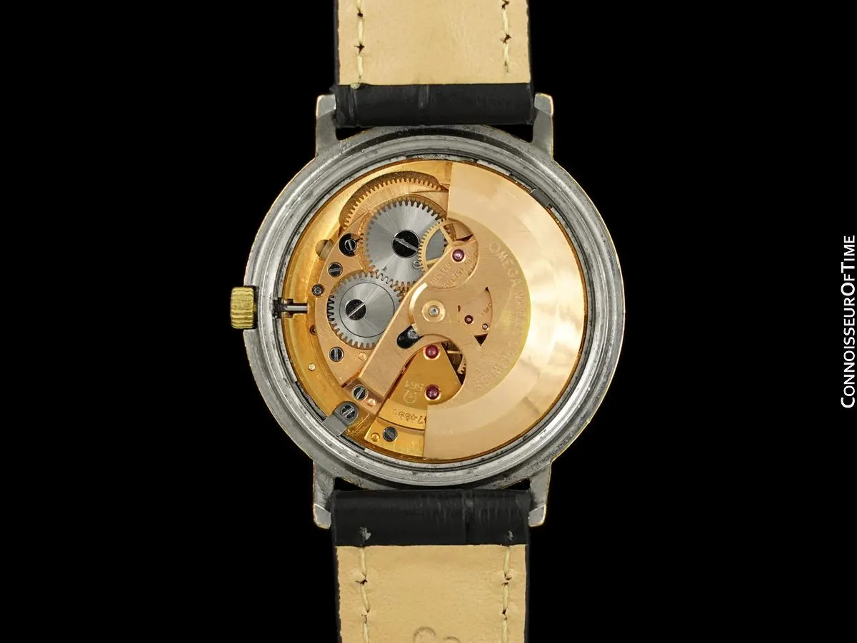 1966 Omega Vintage Mens Constellation, Automatic, Date Watch - 14K Gold & Stainless Steel