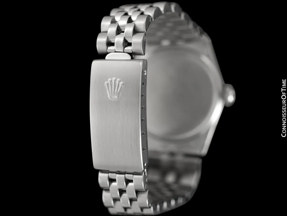 1966 Rolex Vintage Midsize Unisex 30mm Oysterdate Precision Ref. 6466 Date Watch - Stainless Steel