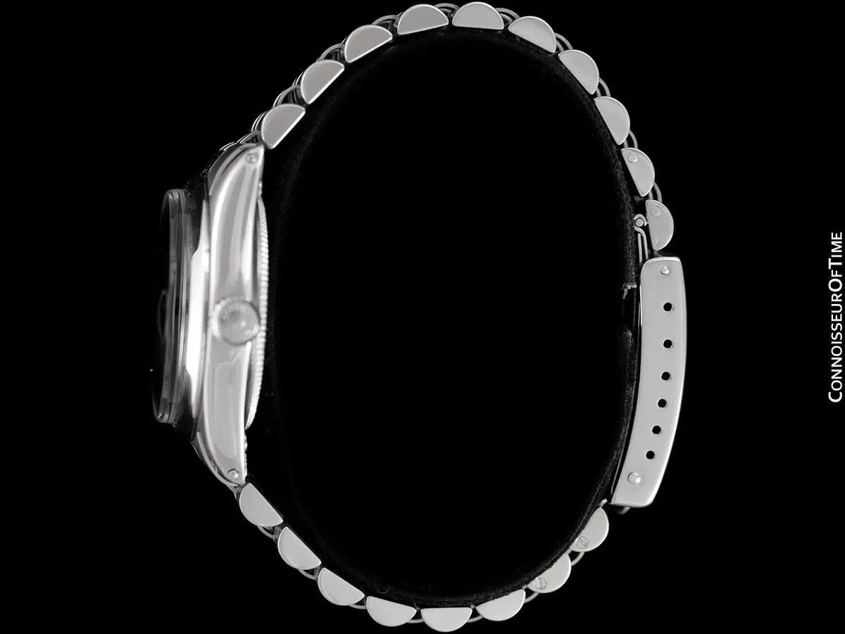 1966 Rolex Vintage Midsize Unisex 30mm Oysterdate Precision Ref. 6466 Date Watch - Stainless Steel