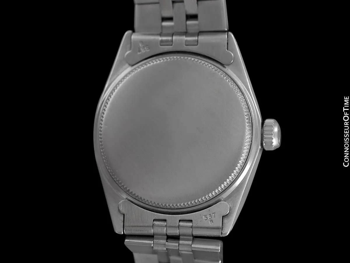 1966 Rolex Vintage Midsize Unisex 30mm Oysterdate Precision Ref. 6466 Date Watch - Stainless Steel