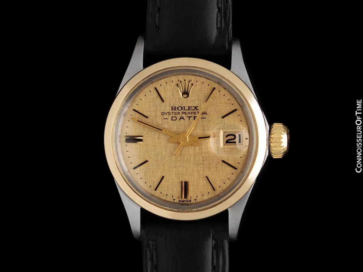 1968 Rolex Date/Datejust Ladies Vintage Two-Tone Watch - Stainless Steel & 18K Gold
