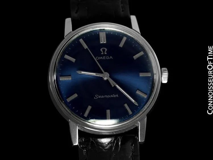 1969 Omega Seamaster Vintage Mens Handwound Watch - Stainless Steel
