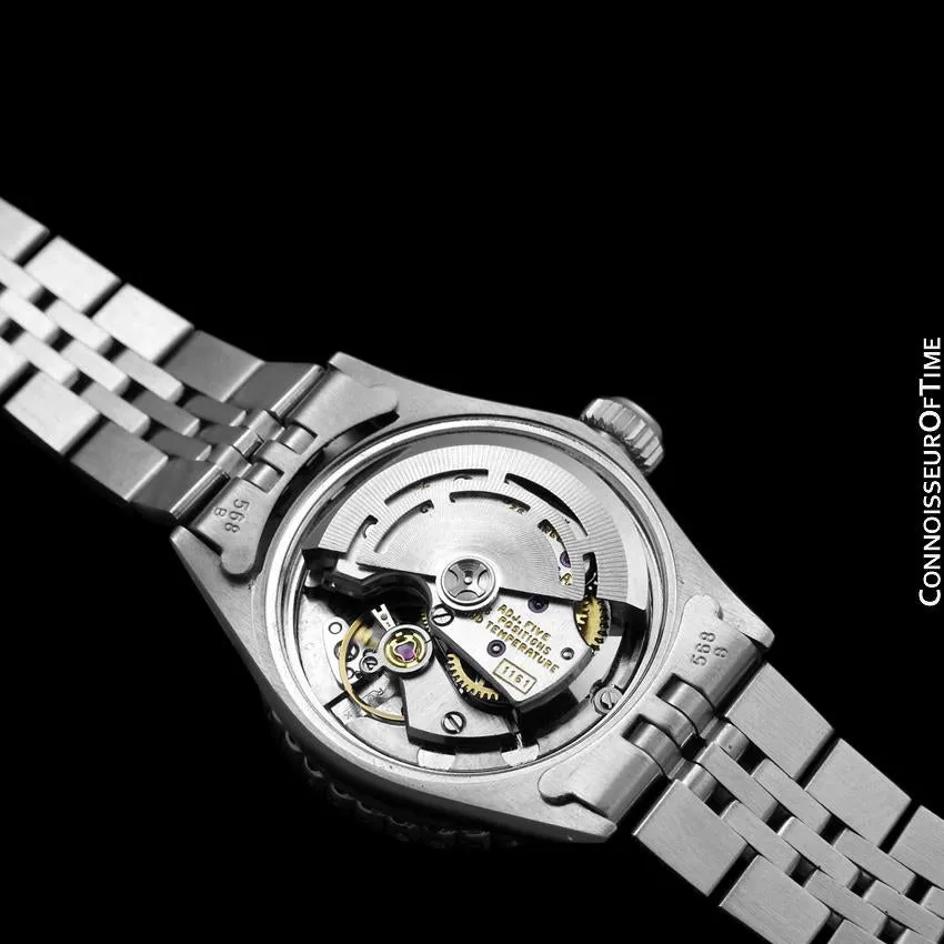 1969 Rolex Classic Vintage Ladies Date Datejust Watch - Stainless Steel & Diamonds