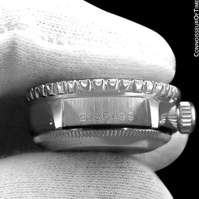1969 Rolex Classic Vintage Ladies Date Datejust Watch - Stainless Steel & Diamonds