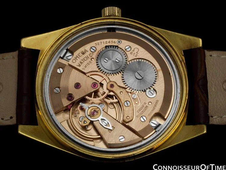 1970 Omega Geneve Vintage Tropical Mens Watch, Date - Gold Plated & Stainless Steel