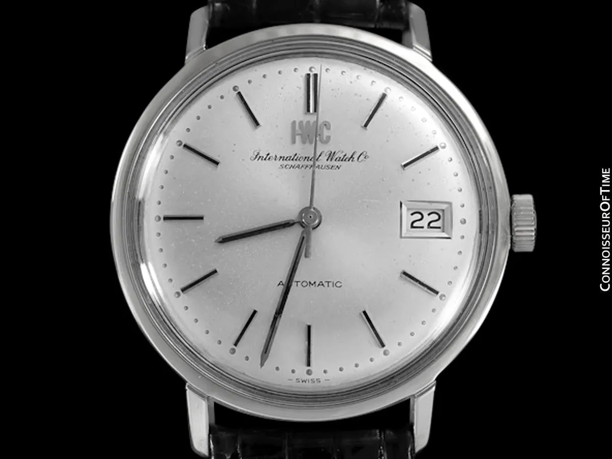 1971 IWC Vintage Full Size Mens Watch, Cal. 8541B Automatic with Date - Stainless Steel