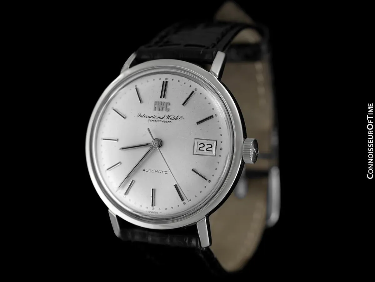 1971 IWC Vintage Full Size Mens Watch, Cal. 8541B Automatic with Date - Stainless Steel
