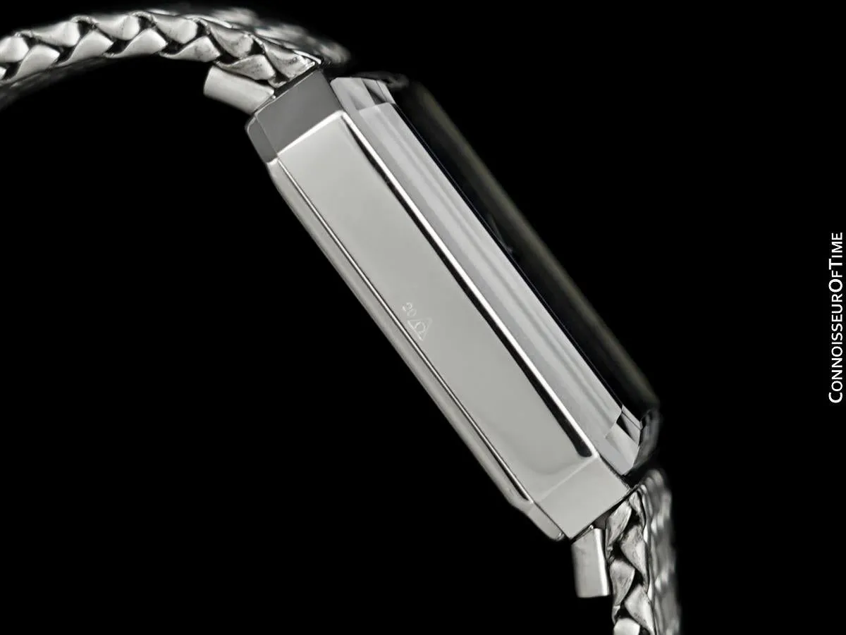 1973 Omega De Ville Mens "Emerald" Modern Watch By Andrew Grima - Stainless Steel