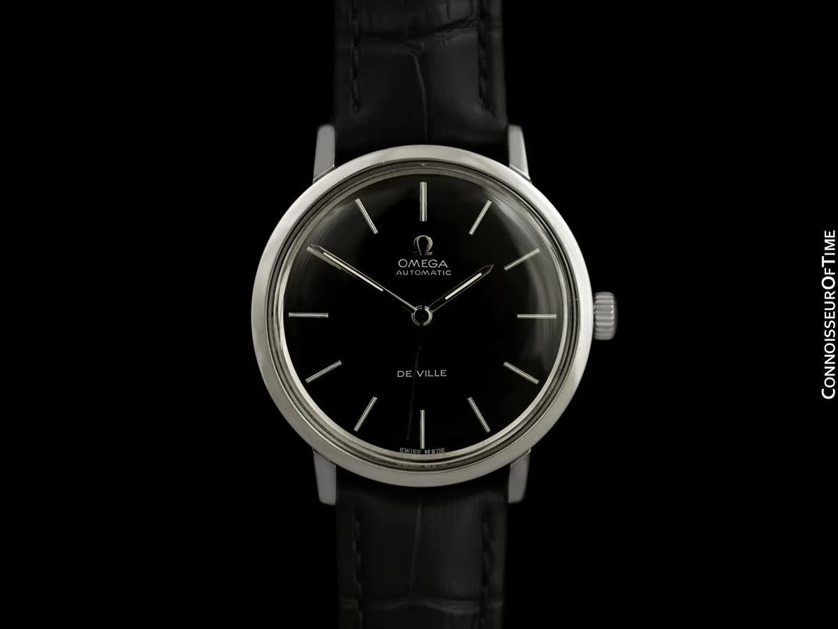 1973 Omega De Ville Vintage Mens Automatic Full Size Dress Watch - Stainless Steel