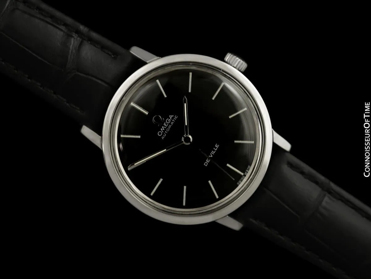 1973 Omega De Ville Vintage Mens Automatic Full Size Dress Watch - Stainless Steel
